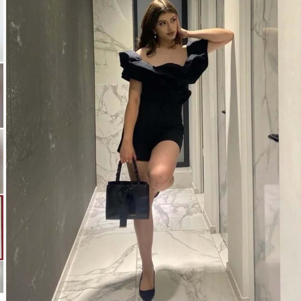 ZARA STRETCH BUSTIE TIRED RUFFLE VOLUMINOUS SLEEVE FULLY LINED SHORT DRESS $129 - Picture 6 of 16